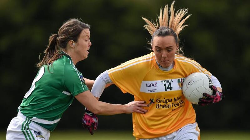 Antrim&rsquo;s Eimear Gallagher has been a revelation at full-forward for the Saffrons this season