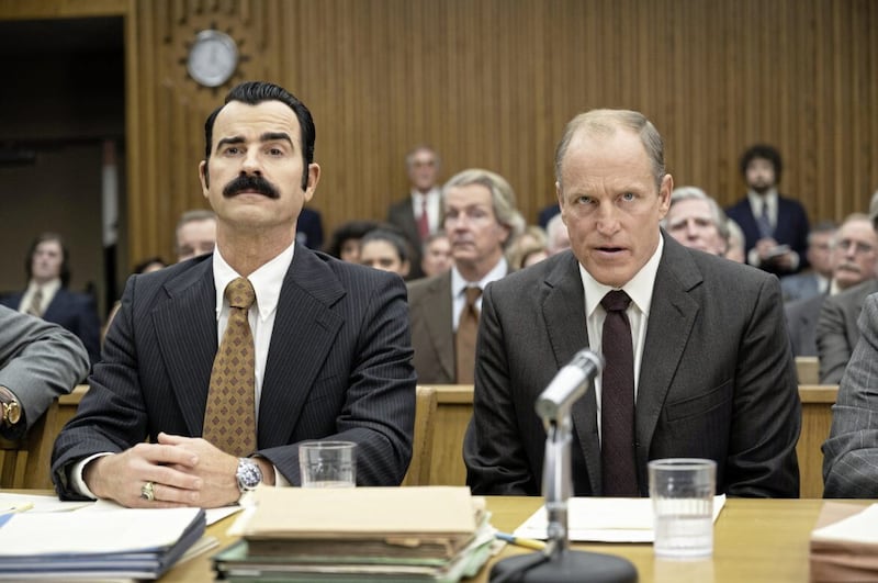 White House Plumbers: Justin Theroux as G Gordon Liddy and Woody Harrelson as E Howard Hunt 