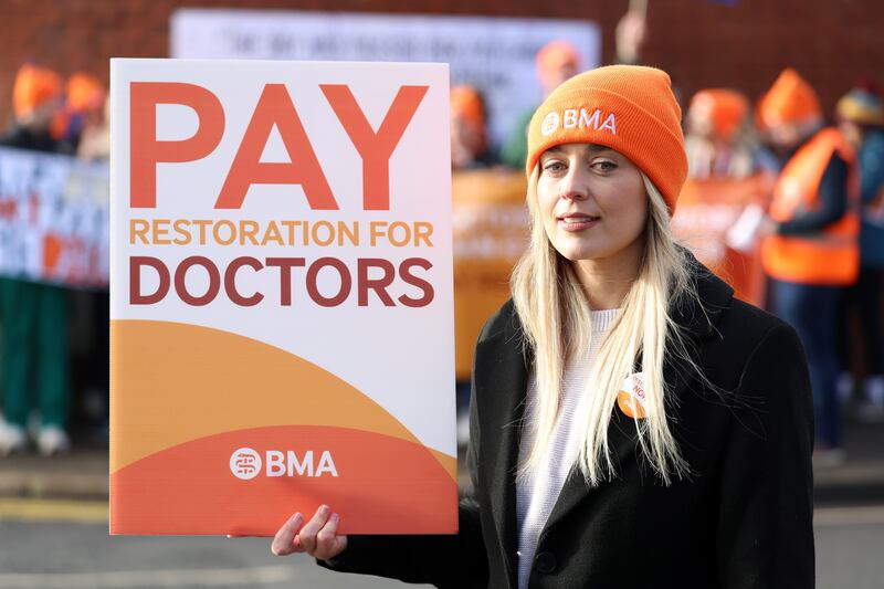 Dr Fiona Griffin, chair of BMA's Northern Ireland junior doctors committee. PICTURE: MAL MCCANN