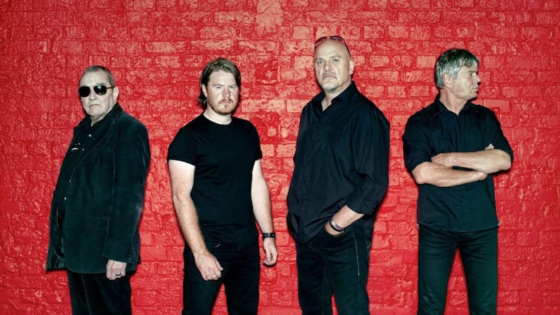 The Stranglers (with singer/guitarist Baz Warne, second from right) kick off their latest tour in Ireland next week 