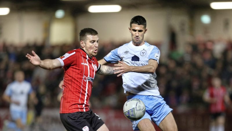 Patrick McEleney opened the scoring for Derry in their 2-0 win over Cork 