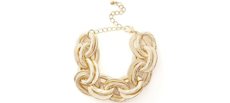 Large Goldtone Link Chunky Chain Bracelet, &pound;1.50, available from Primark&nbsp;