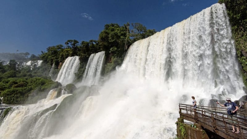 Bosetti Falls at Iguazu Falls in Argentina 