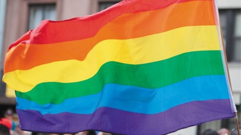 An LGBT rainbow flag is also being flown from Portcullis House in Parliament, for the second time.&nbsp;