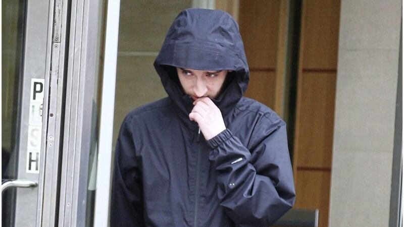 Robert Sharkey (23) at a previous court appearance. Picture by Hugh Russell.