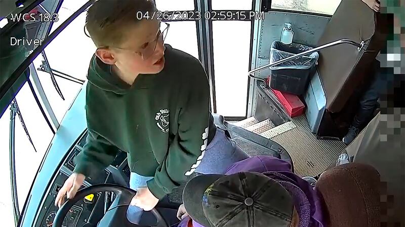Dillon Reeves stopped the bus as it was veering towards oncoming traffic.