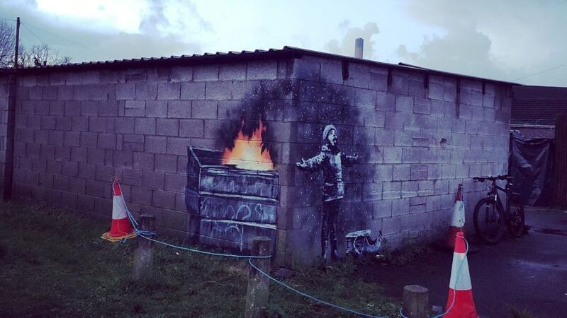 Local residents have called on the council to protect the street art which appeared on a garage in the Taibach area.
