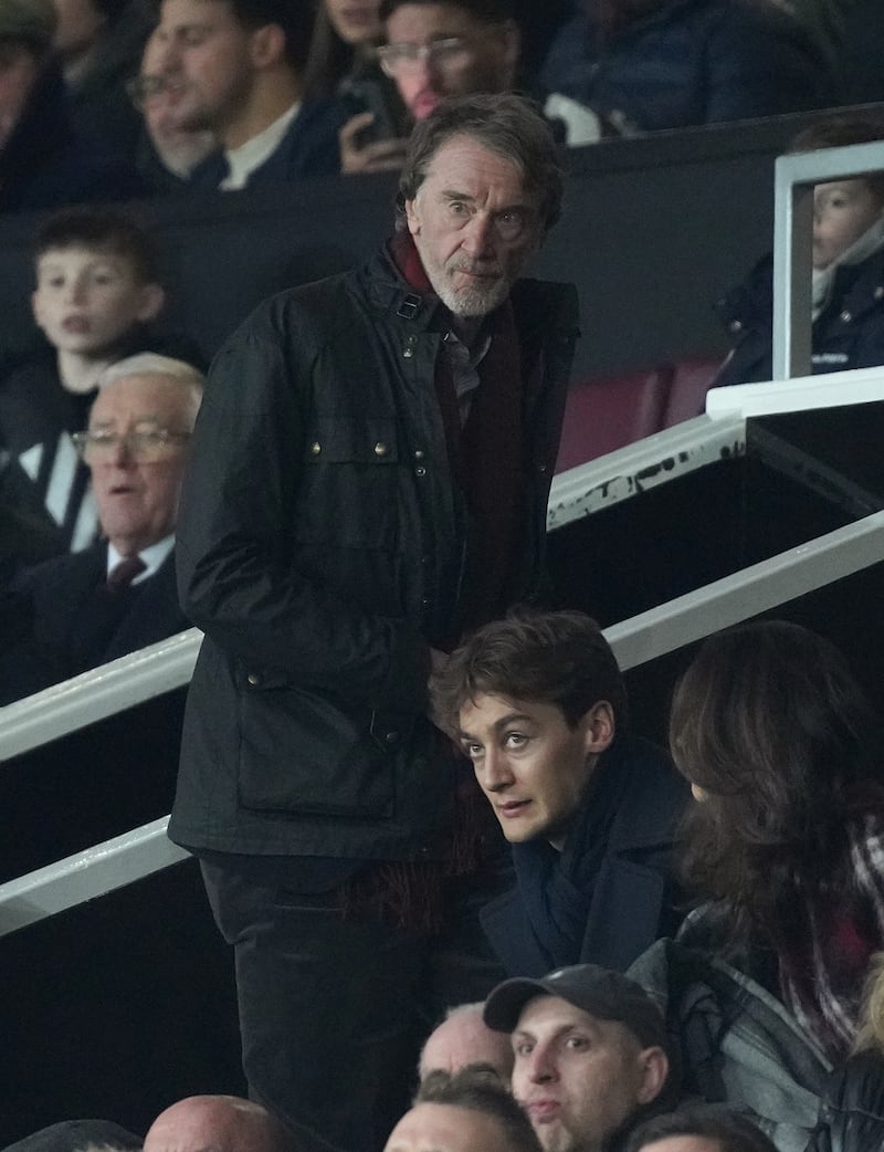 Sir Jim Ratcliffe has watched Premier League action at Old Trafford