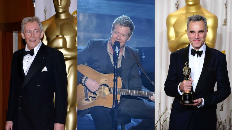 Peter O'Toole, Glen Hansard and Daniel Day-Lewis are among Ireland's past Oscar winners&nbsp;