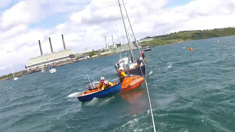 The rescue happened after the yacht got into difficulty yesterday afternoon&nbsp;