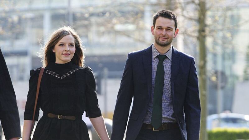 Daniel and Amy McArthur, the couple at the centre of the &quot;gay cake&quot; case, have urged other Christians to &quot;take their stand&quot;. Picture by Brian Lawless, Press Association 