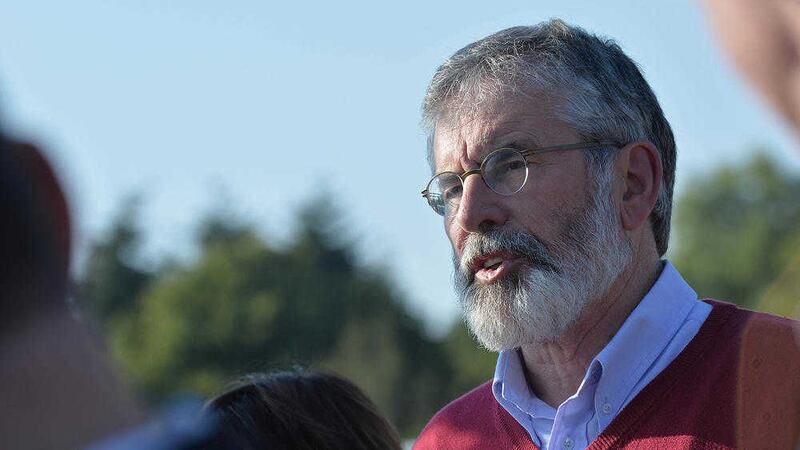 Sinn Fein president Gerry Adams 