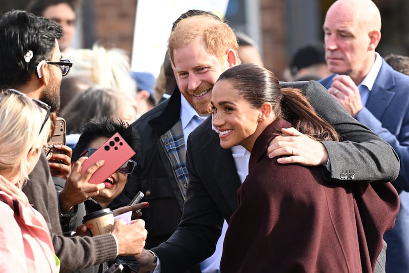 The Duke and Duchess of Sussex at The Community Recording Studio in Nottingham last week