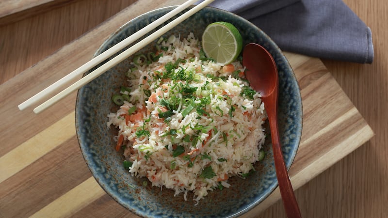 An image of Niall McKenna's crab fried rice.