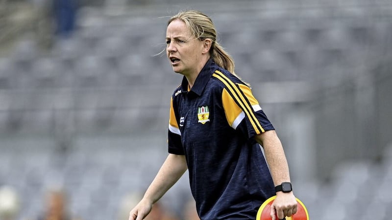 Antrim manager Emma Kelly, whose side will now face Monaghan in the quarter-finals of the All-Ireland IFC