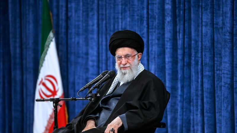Iranian Supreme Leader Ayatollah Ali Khamenei has threatened to attack Israel after an air strike killed two of Iran’s top generals in Syria. (Office of the Iranian Supreme Leader via AP)