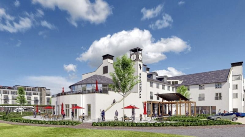Visual produced by Kilmona during the consultation phase of its plans to redevelop its new Hilton hotel in Templepatrick. 