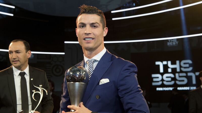 Cristiano Ronaldo after winning for the Best Fifa Men's Player award in Zurich on Monday<br />Picture by AP&nbsp;