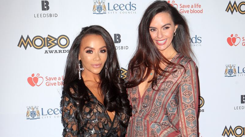 Celebrities braved the cold weather for the Mobo Awards.