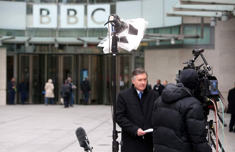 Simon McCoy reporting for the BBC 