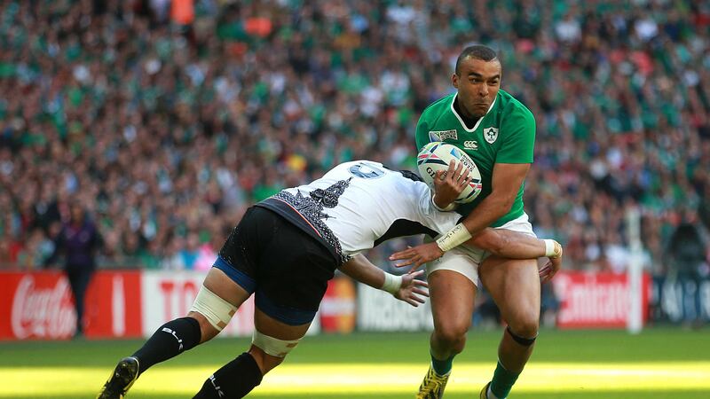 Simon Zebo is expecting a physical game against France &nbsp;