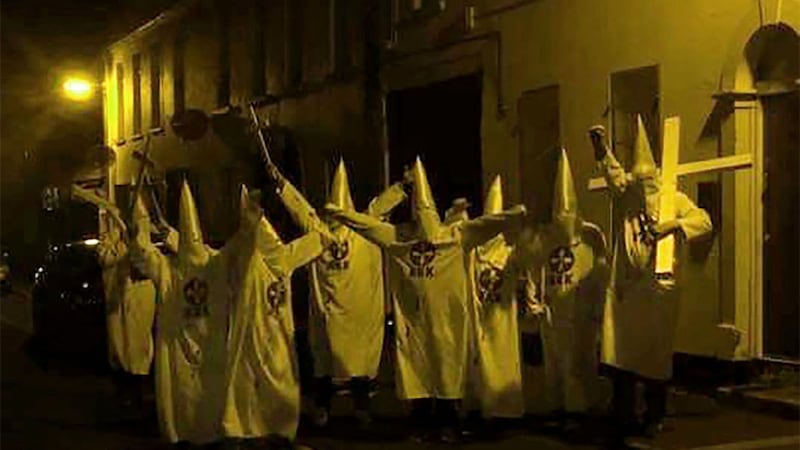 Police are investigating the reports of people dressing as Ku Klux Klan members in Newtownards as a hate incident