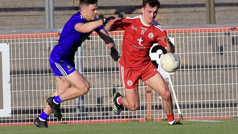 An ankle injury could rule Darragh Canavan out of Tyrone&#39;s Ulster SFC clash with reigning champions Cavan on July 10 Picture: Seamus Loughran 