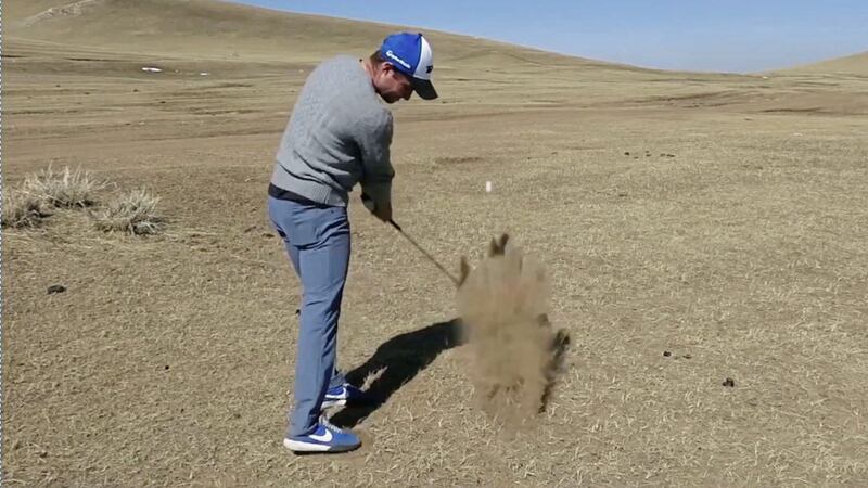 Adam Rolston golfing in Mongolia, as shown in new documentary The Longest Hole 