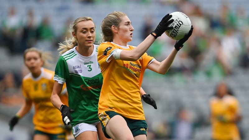 Orlaith Prenter fired 1-10 in Antrim's Division Four semi-final win over Limerick