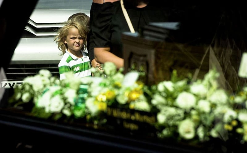 The funeral of Callum Morrow in Lurgan. Picture by Mark Marlow