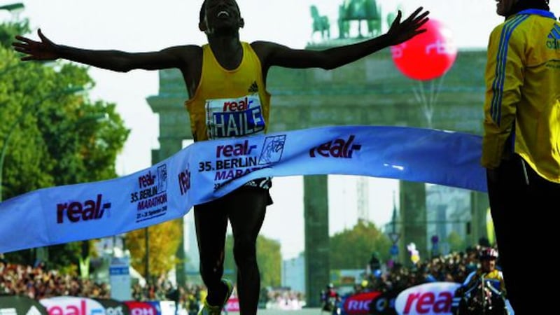 Retired Ethiopian distance-running star Haile Gebrselassie was born this day in 1973