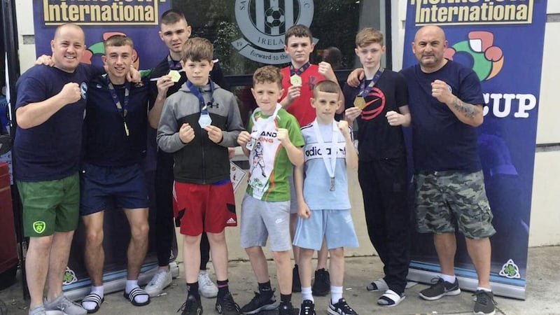 St Paul&#39;s ABC boxers revelling in their recent Monkstown International Box Cup success 