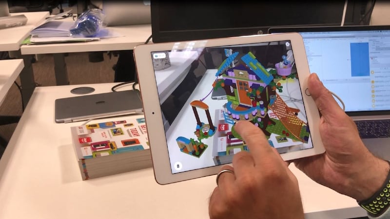 Some 100 Lego toys will be available to view in augmented reality on the app by the end of July.