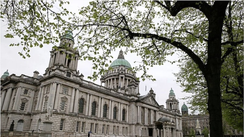 Belfast City Hall is closing to visitors. Picture by Hugh Russell 