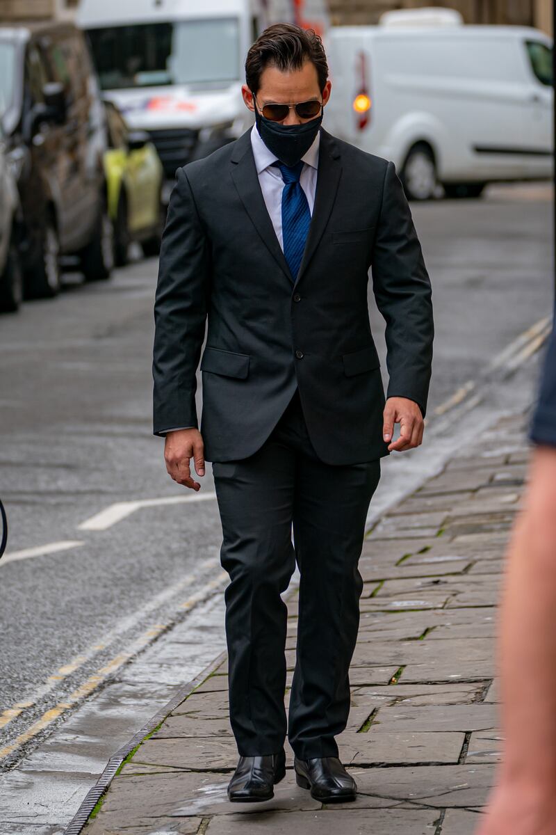 David Stansbury arriving at Bristol Crown Court, where he had been charged with three counts of rape