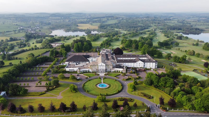 Aerial image showing the hotel and surrounding parkland.