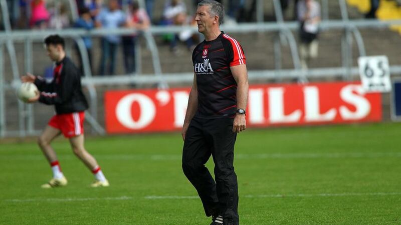 Damian Barton guided Derry to the last-12 of the Championship in 2016 &nbsp;