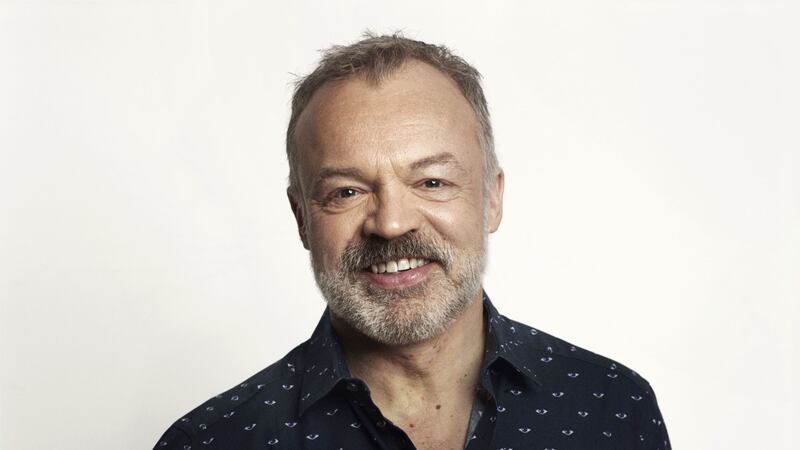 The host was shown to an opulent hotel room where a message on the TV read: ‘Welcome to Moscow, Lord Graham Norton.’