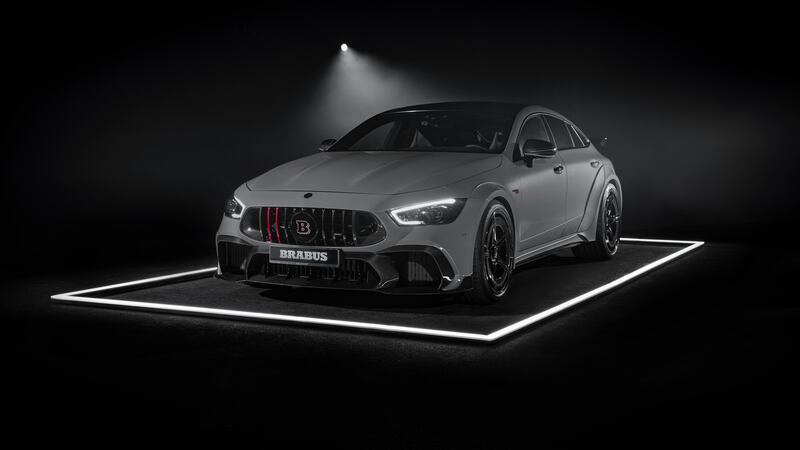 The Rocket shares its underpinnings with the Mercedes-AMG GT 63 S performance four-door coupe