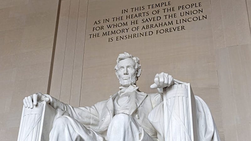 The Abraham Lincoln memorial in Washington DC 