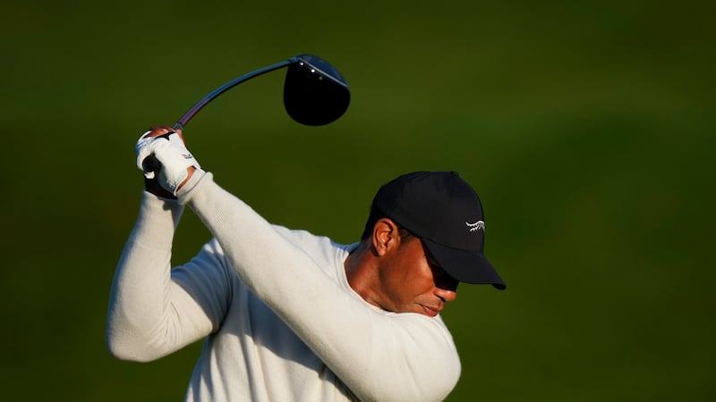 Tiger Woods, pictured, ‘played great’ in practice ahead of the Masters, according to playing partner Will Zalatoris (Matt Slocum/AP)