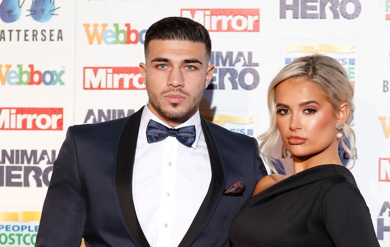 Reality TV star Molly-Mae Hague with partner Tommy Fury.