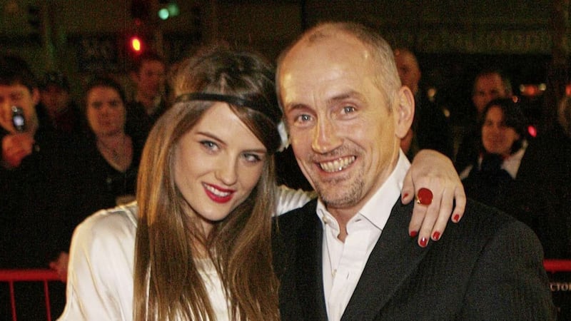 Former world boxing champion Barry McGuigan, pictured in 2008, with his actress daughter Danika in Dublin. Picture by Niall Carson/PA Wire  