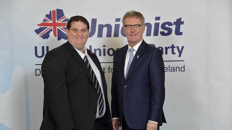 New UUP recruit David Arthurs with party leader Mike Nesbitt 