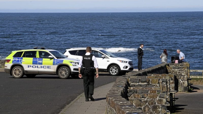 Police enforce coronavirus lockdown measures on the north Antrim coast