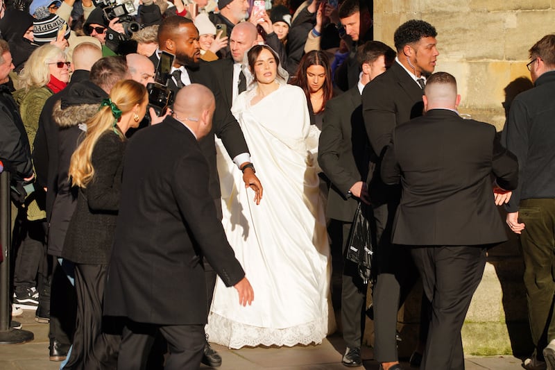 The star-studded event took place at Bath Abbey