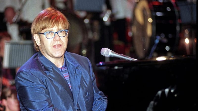 Sir Elton John on stage at the Royal Albert Hall, London, in 1997. Picture by Rebecca Naden, Press Association 