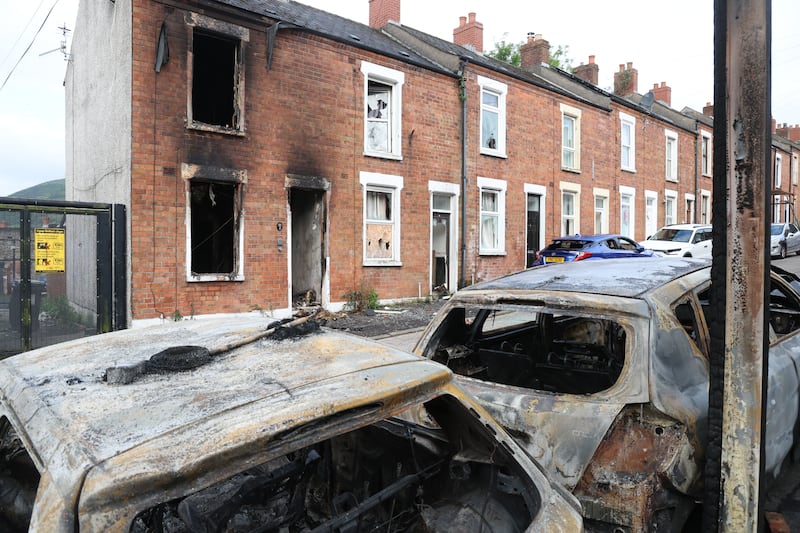 What happened during night of rioting across Northern Ireland?