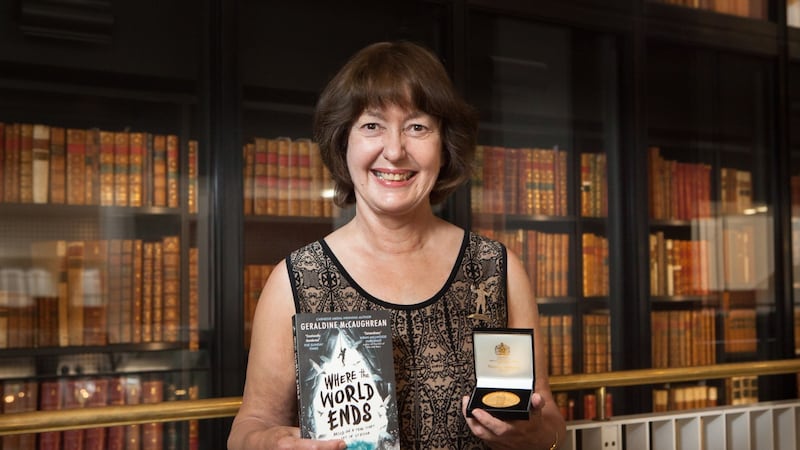 Geraldine McCaughrean spoke out as she scooped the CILIP Carnegie Medal, the UK’s oldest children’s book award.
