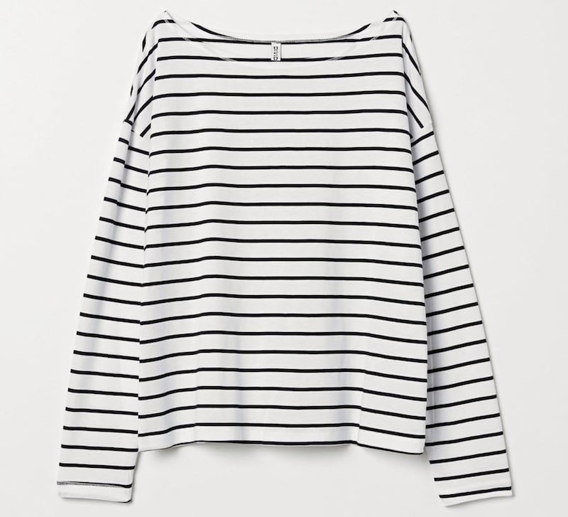 H&amp;M Boat-necked Jersey Top, &pound;9.99 